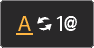 アルファベットの小文字と数字／記号の切り替え