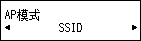 “AP模式”屏幕：选择“SSID”