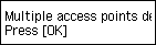 หน้าจอ Error: Multiple access points detected
