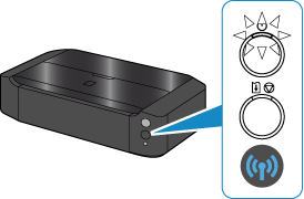 ภาพ: สัญญาณไฟ Wi-Fi และ POWER ติดสว่าง
