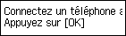 Écran Configuration facile&nbsp;: Connectez un téléphone au port EXT du périphérique