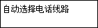 “简易设置”屏幕：自动选择电话线路