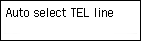 Экран «Простая настройка»: «Автом. выбор линии ТЕЛ.»