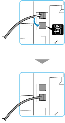 figure: Reconnect phone cord