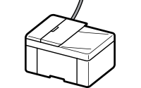 figure: Phone line dedicated to faxing (Fax only mode)