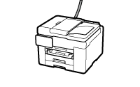 figure: Do not connect a telephone or hear a ring tone when a fax arrives