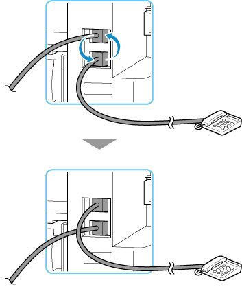 Abbildung: Telefonkabel tauschen