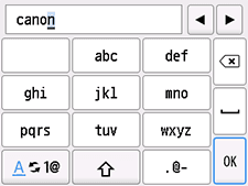 Schermata di immissione Nome unit