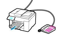 figure: Automatically distinguish voice calls from faxes, and then receive them accordingly