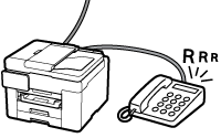 рисунок: Тональный звонок при поступлении факса