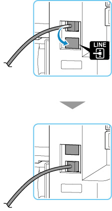 插圖：重新連接電話線