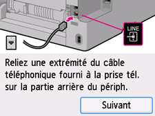 Écran Configuration facile : Sélectionnez Suivant