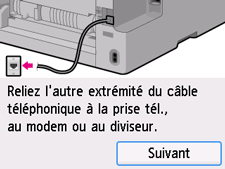 Écran Configuration facile : Sélectionnez Suivant
