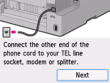 Schermata Impostazione facile: Selezionare Avanti