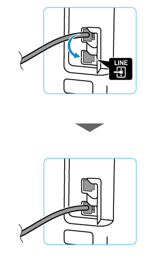 figure: Reconnect phone cord