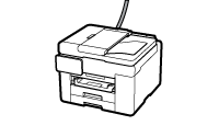 figure: Do not connect a telephone or hear a ring tone when a fax arrives