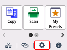 Pantalla INICIO: seleccione Configurar