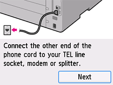 Lihtsa seadistuse ekraan: valige suvand Edasi