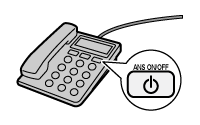 figur: Tilslutning af telefon (med en telefonsvarer)