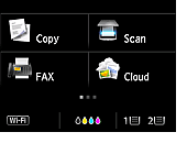 HOME screen: Select Setup