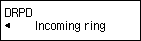 Skjermbildet DRPD: Velg Innkommende ringing