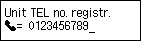 Ünite TEL numarası kayıt ekranı: Ünite telefon numarasını girin