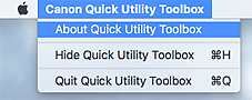 figure: Quick Utility Toolbox menu