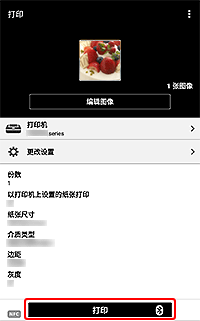 插图:“打印”屏幕