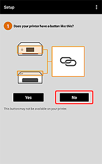 figure: Printer connection screen