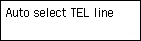 Easy setup screen: Auto select TEL line