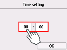 Bildschirm Uhrzeit einstellen