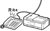 figure: Hear a ring tone when a fax arrives