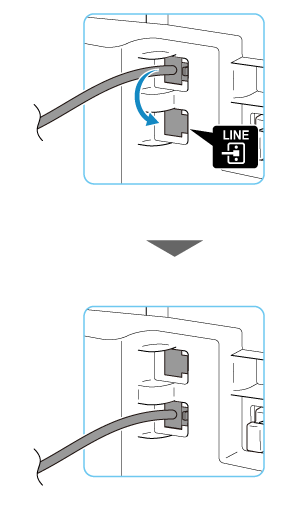 figure: Reconnect phone cord