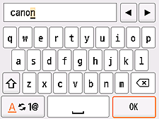Üksuse nime sisestamise ekraan