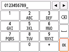 Saját TELEFON megadása képernyő