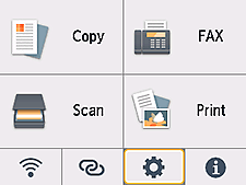 Ecranul ACASĂ: Selectare Config