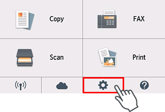 Екран „НАЧАЛО“: Избор на Настройка
