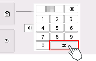 Pantalla de configuración de fecha